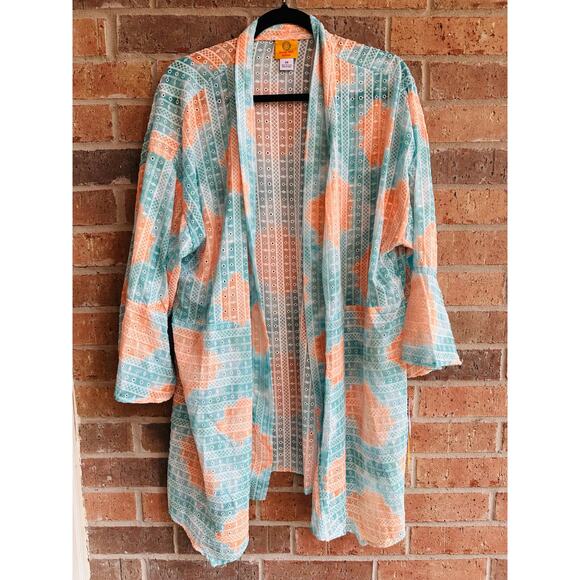Ruby Rd. Light Blue Kimono Size 2X - Picture 1 of 3